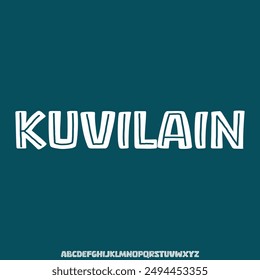 elegant and modern alphabet font vector set