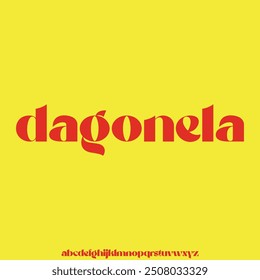 elegant and modern alphabet font vector