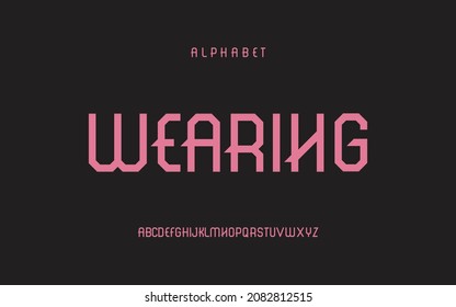 Elegant modern alphabet letter font. luxury typography fonts logo font premium vector Premium Vector