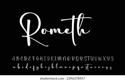 Elegant modern alphabet letter font. luxury typography fonts logo font premium vector Premium Vector