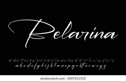 Elegant modern alphabet letter font. luxury typography fonts logo font premium vector Premium Vector