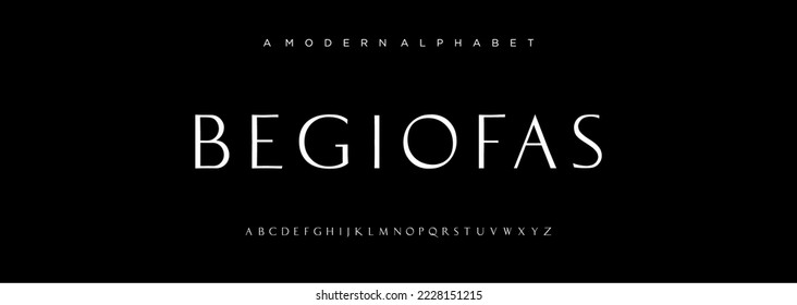 Elegant modern alphabet letters font. classic lettering minimal fashion designs. typography modern serif fonts regular