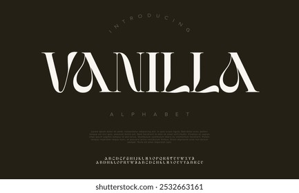 Elegante moderno alfabeto letras fonte logotipo. Tipografia de luxo clássico lettering serif italic fontes decorativo casamento vintage retro logos. ilustração vetorial
