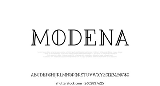Elegant modern alphabet letters font logo. Typography luxury classic lettering serif light fonts wedding vintage retro logos. vector illustration 