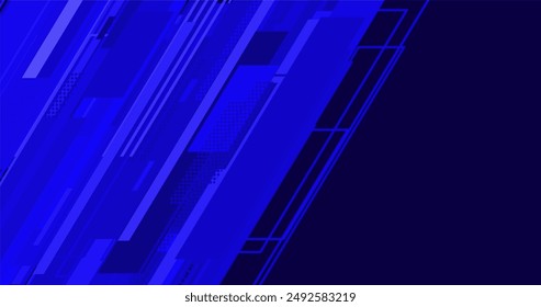 un elegante fondo azul moderno con líneas y puntos
