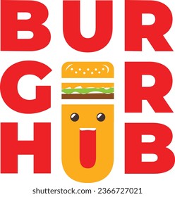 Elegant and Modern Burger Logo Design 