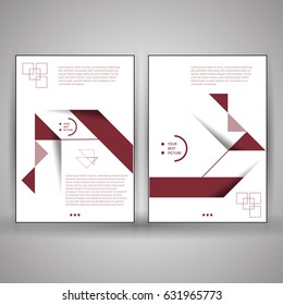 Elegant Modern Business Brochure / Flyer / Report Design set composed in eps10 format, Vector Illustration. 