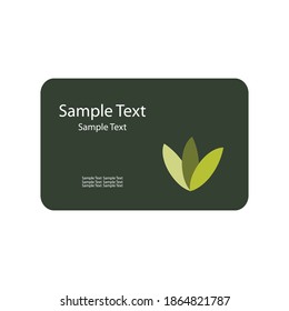 elegant and modern business card design based on vector