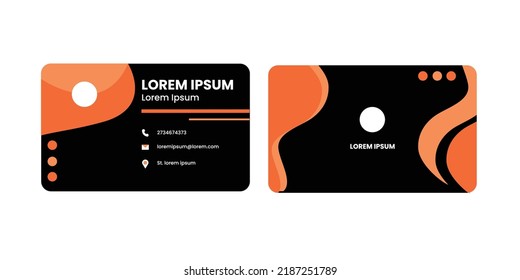 Elegant And Modern Business Card Or Business Card Design. Cool Business Card Design. Professional Business Card Design.