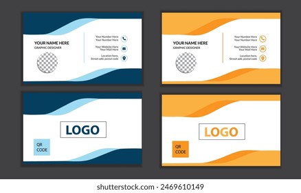 Elegant modern business card design