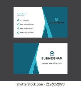 Elegant And Modern Business Card Mockup With  Logo Letterpress Premium Eps