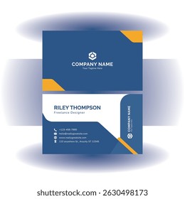 Template de carte de visite élégante et moderne pour les concepteurs indépendants