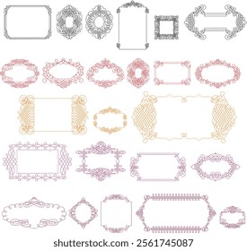 Elegant and Modern Calligraphic Soft Frames