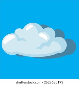 Diseño de nube elegante y moderno en Vector para proyectos digitales y cubiertas