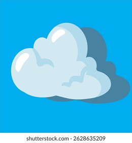 Diseño de nube elegante y moderno en Vector para proyectos digitales y cubiertas