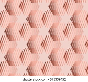elegant modern creative geometry background. gold metal shine seamless pattern for wrapping paper, packing, fabric, decoration. trendy arabic repeatable motif 