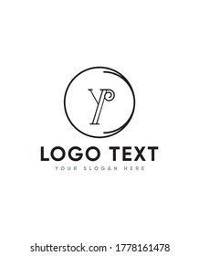 Elegant modern creative letter type Y logo template, Vector logo for business and company identity 
