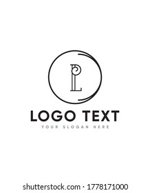 Elegante estilo de letra creativa tipo L plantilla de logotipo, logotipo vector para identidad empresarial y de empresa 