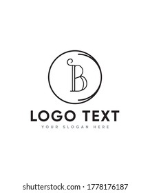 Elegant modern creative letter type B logo template, Vector logo for business and company identity 