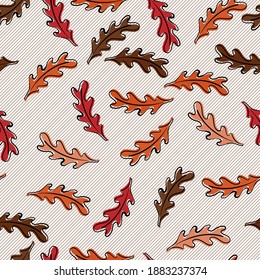Elegant, modern design with foliage and stripes background. Amazing vector background illustration.