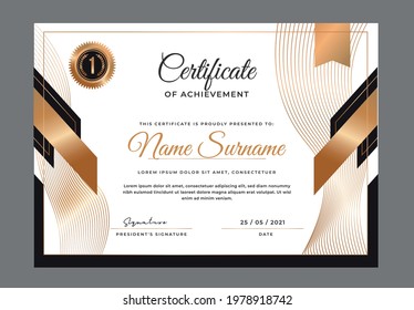 Elegant modern diploma certificates design templates