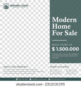 ELEGANT MODERN DREAM HOUSE HOME FOR RENT SALE REAL ESTATE CAMPAIGN SOCIAL MEDIA POST VECTOR TEMPLATE