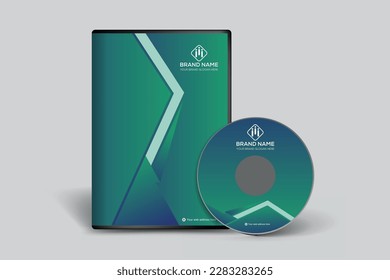 Elegant modern DVD cover template