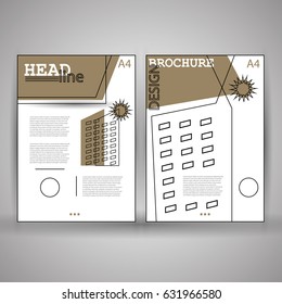 Elegant Modern Headline Newspaper / Brochure / Flyer / Report Design set composed in eps10 format, Vector Illustration. 
