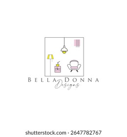 Elegant and modern interior logo design symbolizing style, creativity, and comfort. Perfect for interior designers, home décor brands, and architecture firms.
