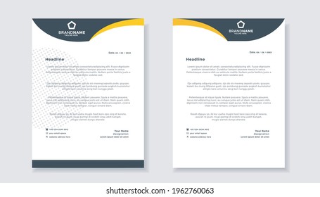 elegant modern letterhead design template