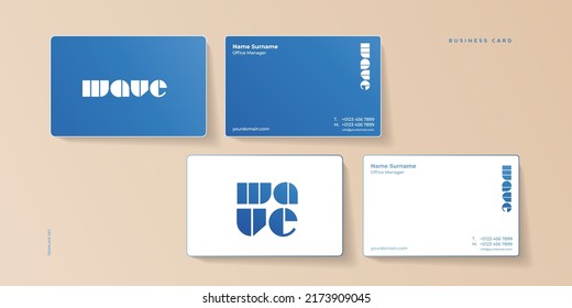 Elegant, Modern and Luxury Corporate business card design business card template set.