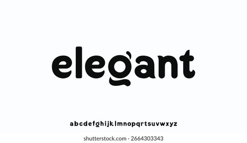 Elegant modern minimal abstract alphabet fonts. Typography technology, electronic, movie, digital, music, future, logo creative font.
