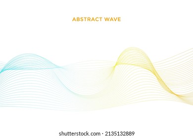 Elegant modern minimal abstract background with wavy lines