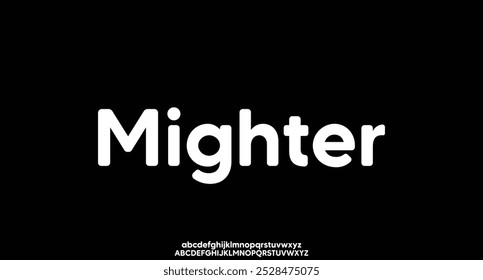 Elegant modern minimalist alphabet display font vector