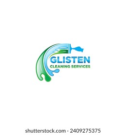 an elegant and modern minimalist cleaning service logo suitable for various company needs