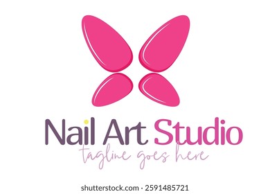 Elegant modern Nail Artist or Studio logo, featuring a stylish nail polish icon and sleek typography. Perfect for beauty salons, nail technicians, and manicure businesses