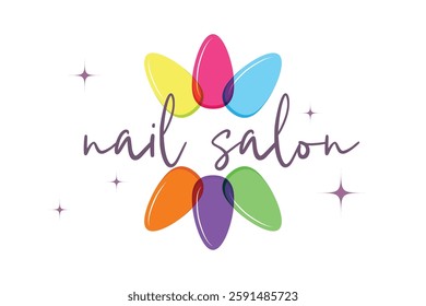 Elegant modern Nail Artist or Studio logo, featuring a stylish nail polish icon and sleek typography. Perfect for beauty salons, nail technicians, and manicure businesses