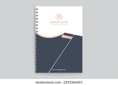 Elegant and modern notebook cover design