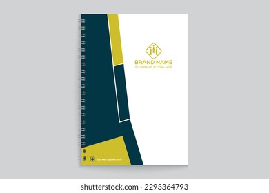 Elegant and modern notebook cover design