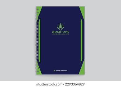 Elegant and modern notebook cover design