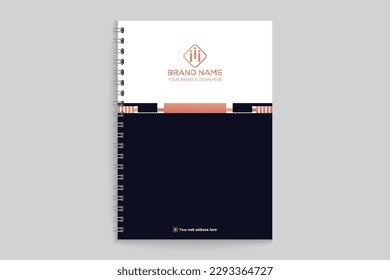 Elegante moderne Notebook-Titelvorlage