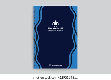 Elegant modern notebook cover template