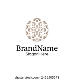 elegant and modern ornamental decorative pattern mandala logo