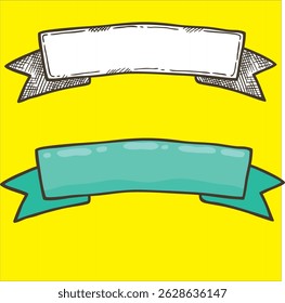 Elegant and modern ribbon design in vector for digital projects and banners