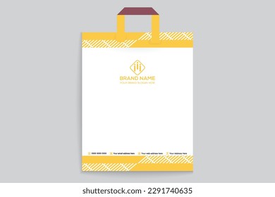 Elegant and modern shopping bag design