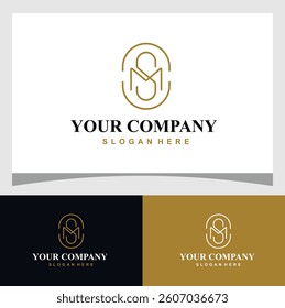 Elegant and Modern SM Logo, Symbol of Luxury and Style