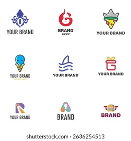 Elegante Plantilla moderna Logo Pack