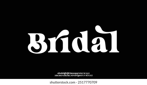 elegante fonte moderna do alfabeto vetorial para o design do logotipo