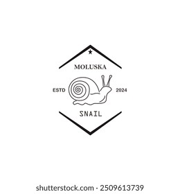 Elegant mollusk vector graphic. Ideal for creating scientific illustrations, vintage inspired designs, or as a logo for a natural history museum.