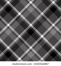Elegant monochrome checkered fabric texture pattern design